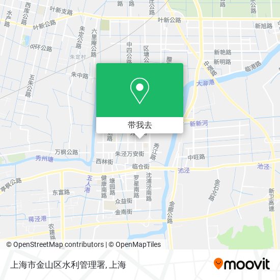 上海市金山区水利管理署地图