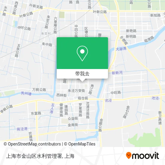 上海市金山区水利管理署地图