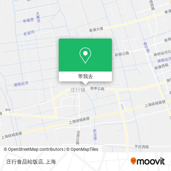 庄行食品站饭店地图
