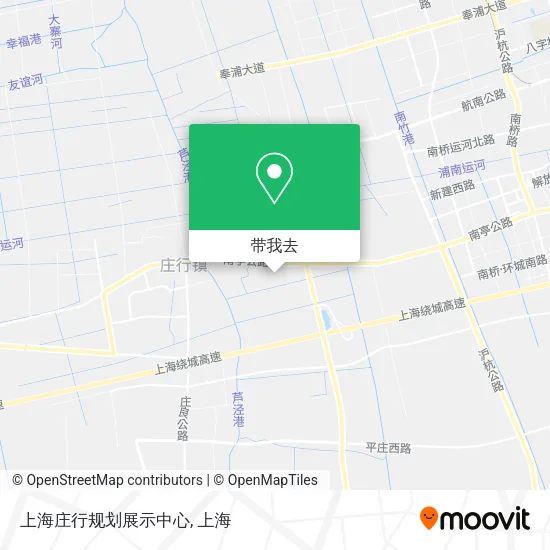 上海庄行规划展示中心地图