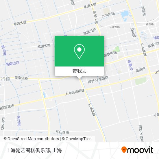 上海翰艺围棋俱乐部地图