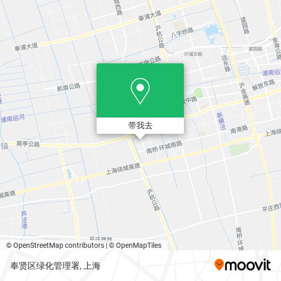 奉贤区绿化管理署地图