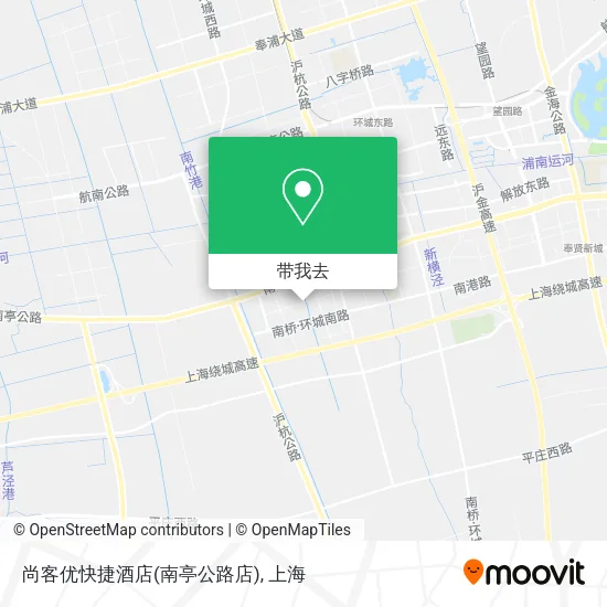 尚客优快捷酒店(南亭公路店)地图