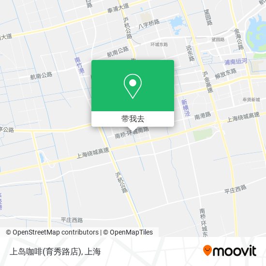 上岛咖啡(育秀路店)地图