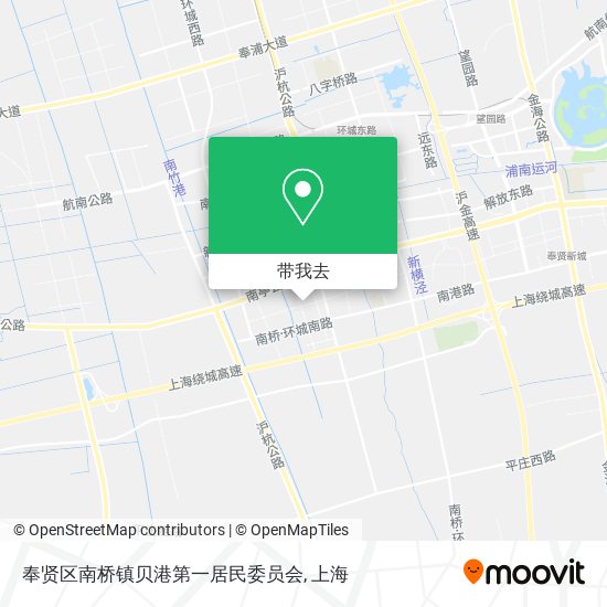 奉贤区南桥镇贝港第一居民委员会地图