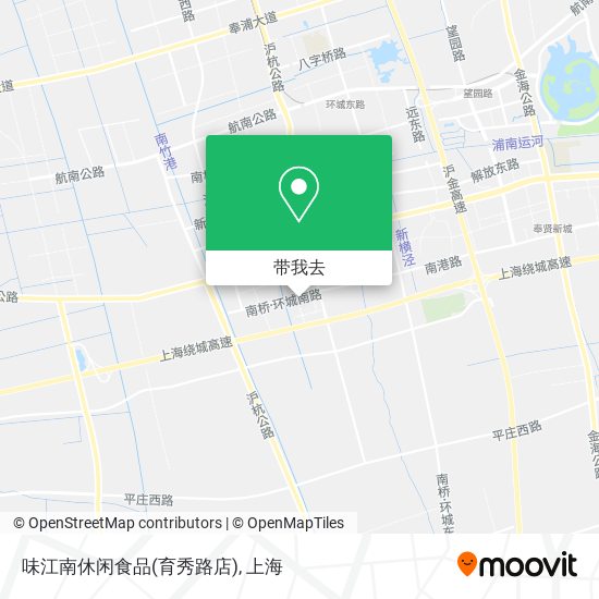 味江南休闲食品(育秀路店)地图