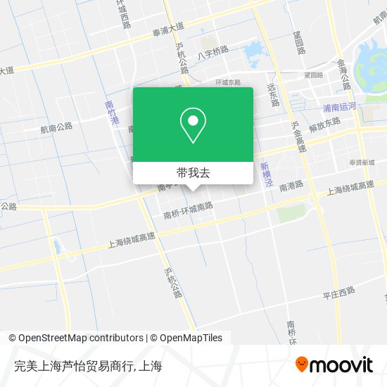 完美上海芦怡贸易商行地图