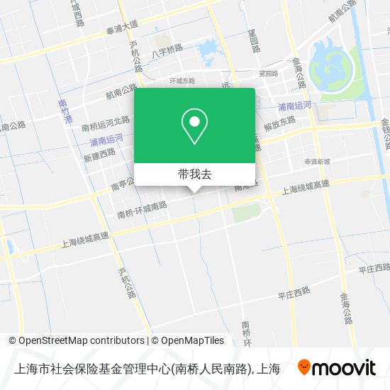 上海市社会保险基金管理中心(南桥人民南路)地图