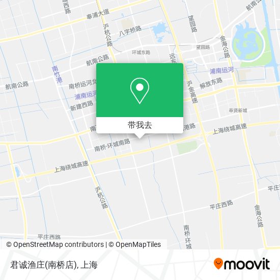 君诚渔庄(南桥店)地图