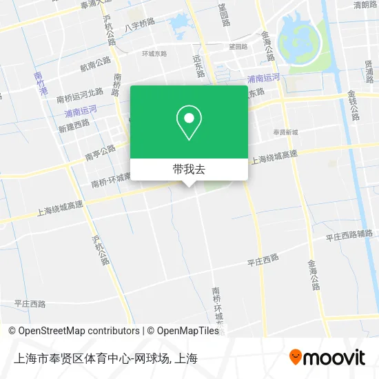 上海市奉贤区体育中心-网球场地图
