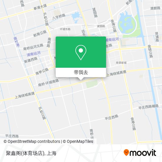 聚鑫阁(体育场店)地图