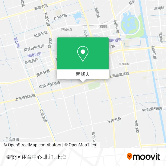 奉贤区体育中心-北门地图