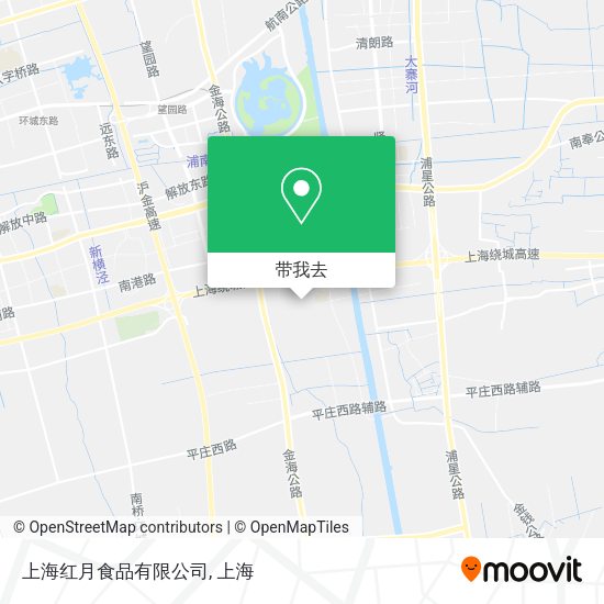 上海红月食品有限公司地图