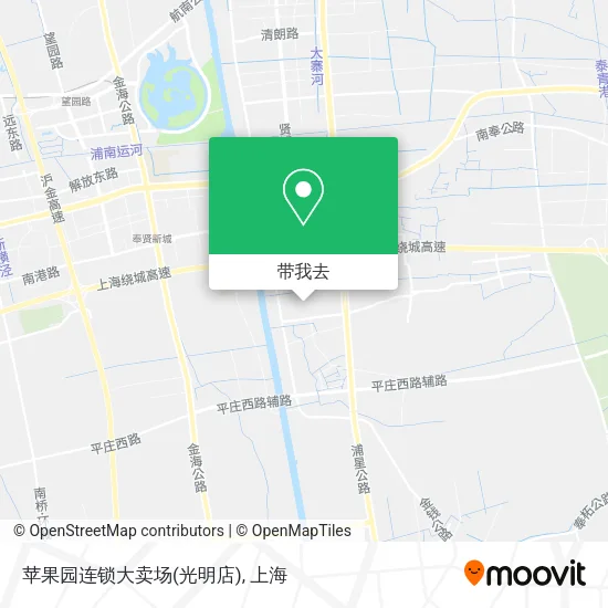 苹果园连锁大卖场(光明店)地图