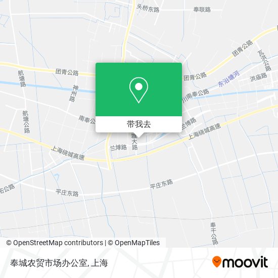 奉城农贸市场办公室地图