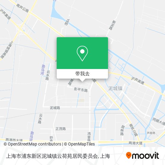 上海市浦东新区泥城镇云荷苑居民委员会地图