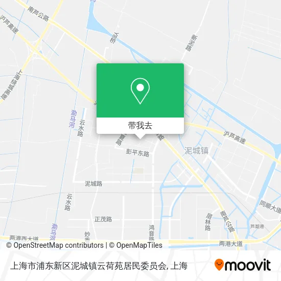 上海市浦东新区泥城镇云荷苑居民委员会地图