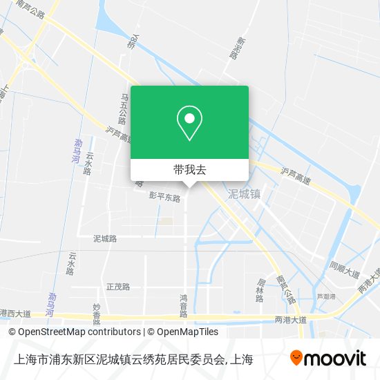 上海市浦东新区泥城镇云绣苑居民委员会地图
