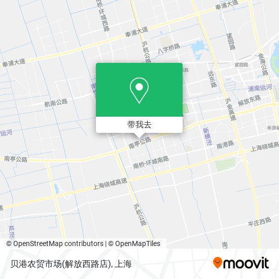 贝港农贸市场(解放西路店)地图