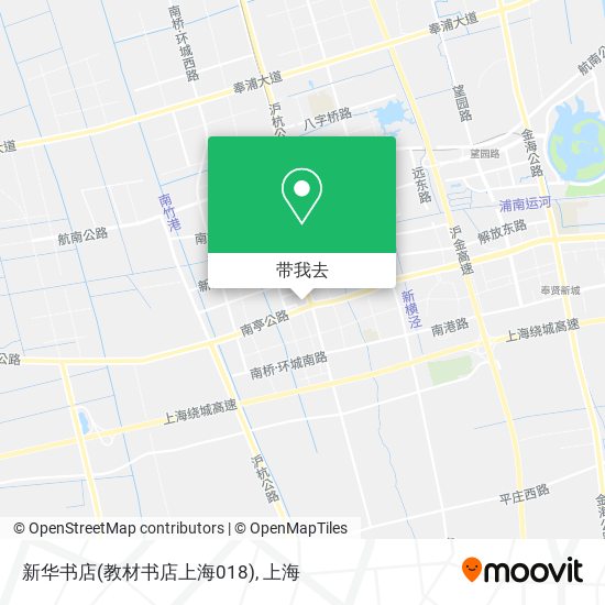 新华书店(教材书店上海018)地图