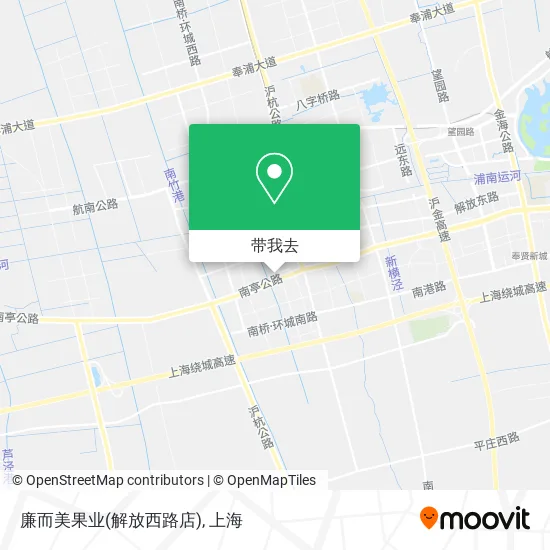 廉而美果业(解放西路店)地图