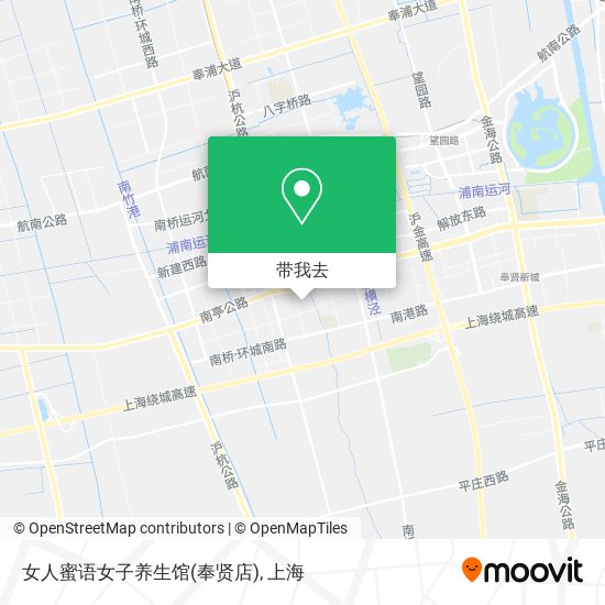 女人蜜语女子养生馆(奉贤店)地图