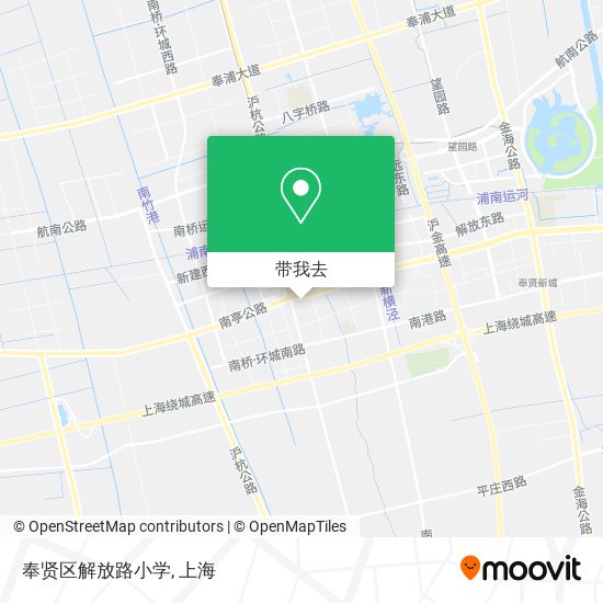 奉贤区解放路小学地图