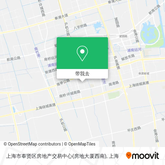 上海市奉贤区房地产交易中心(房地大厦西南)地图