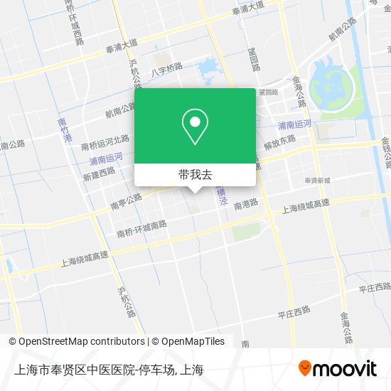 上海市奉贤区中医医院-停车场地图