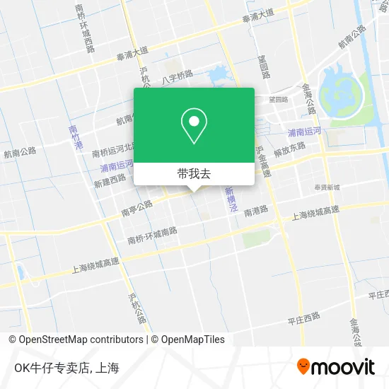 OK牛仔专卖店地图