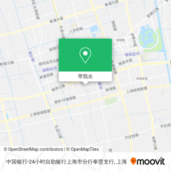 中国银行-24小时自助银行上海市分行奉贤支行地图