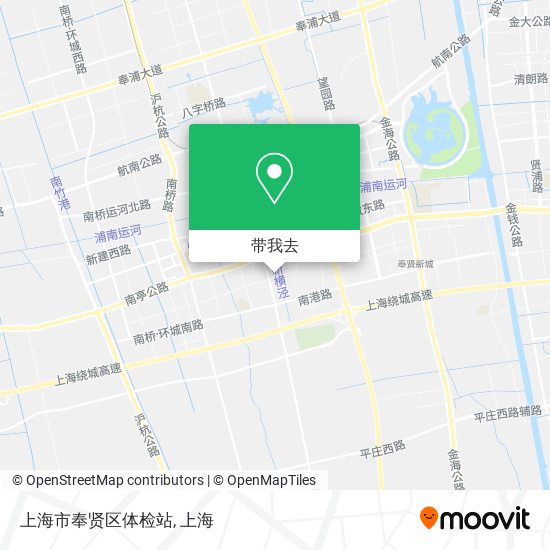 上海市奉贤区体检站地图