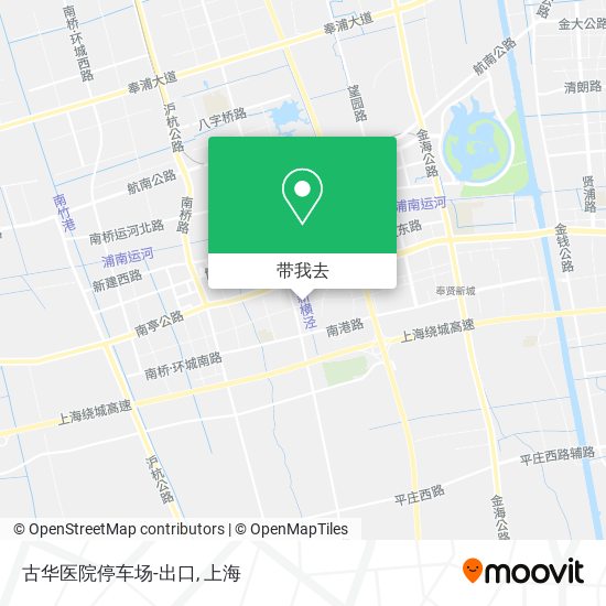 古华医院停车场-出口地图