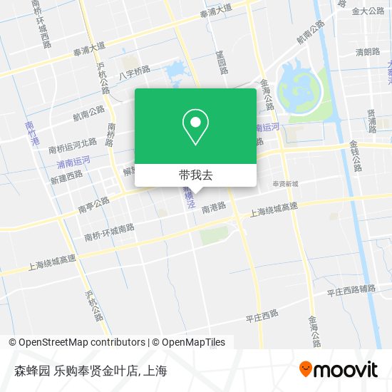 森蜂园 乐购奉贤金叶店地图