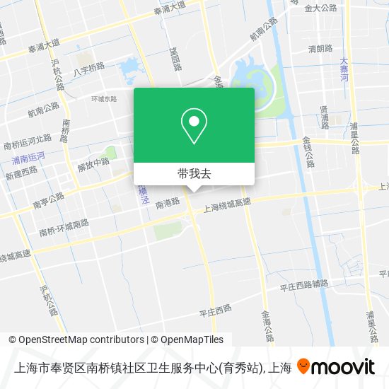 上海市奉贤区南桥镇社区卫生服务中心(育秀站)地图