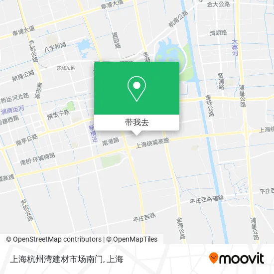 上海杭州湾建材市场南门地图