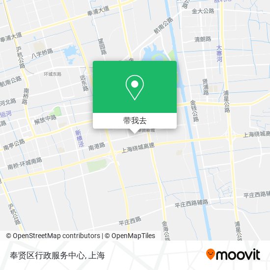 奉贤区行政服务中心地图