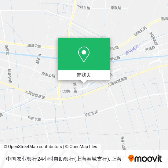 中国农业银行24小时自助银行(上海奉城支行)地图