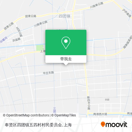 奉贤区四团镇五四村村民委员会地图