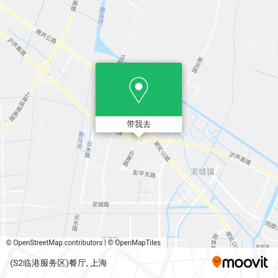 (S2临港服务区)餐厅地图