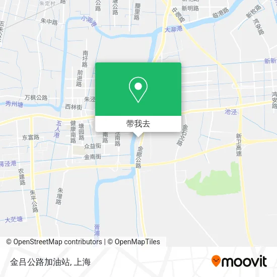金吕公路加油站地图