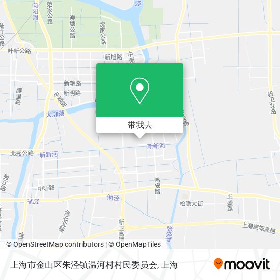 上海市金山区朱泾镇温河村村民委员会地图