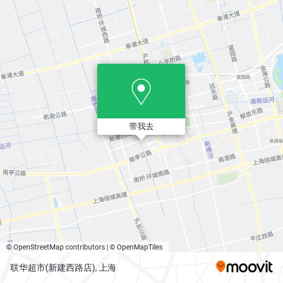 联华超市(新建西路店)地图