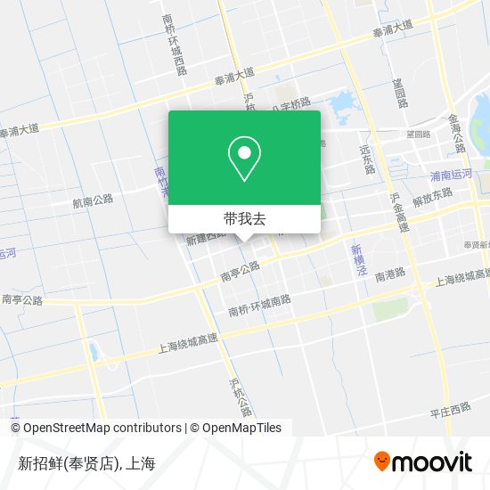 新招鲜(奉贤店)地图
