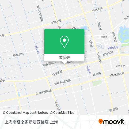 上海南桥之家新建西路店地图