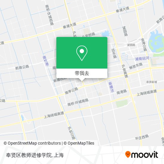 奉贤区教师进修学院地图