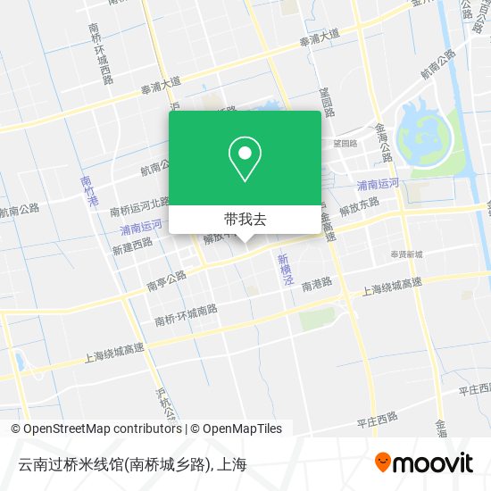 云南过桥米线馆(南桥城乡路)地图