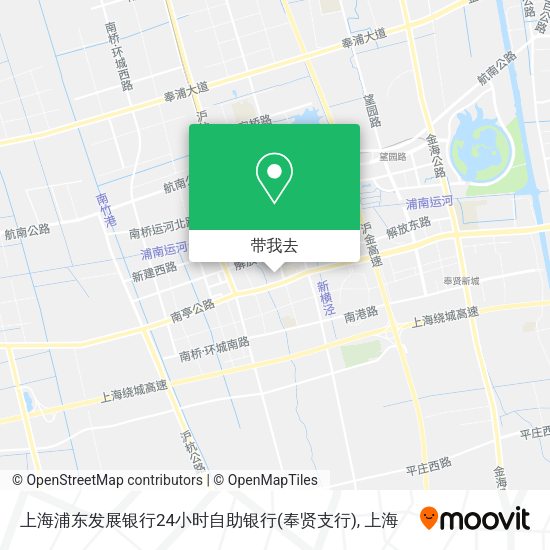 上海浦东发展银行24小时自助银行(奉贤支行)地图