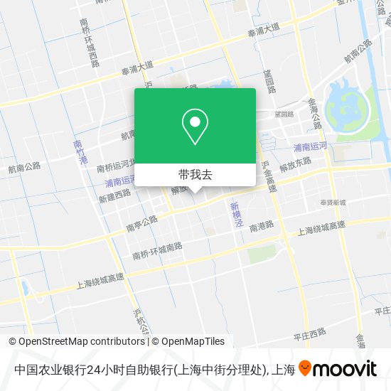 中国农业银行24小时自助银行(上海中街分理处)地图