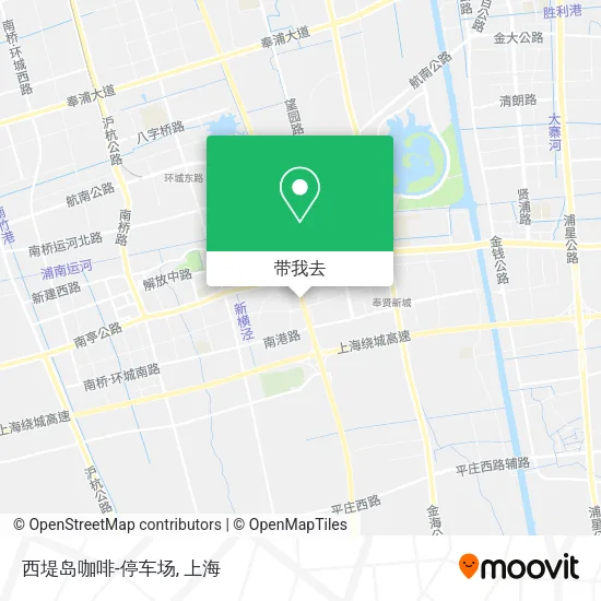 西堤岛咖啡-停车场地图